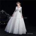 Princess Wedding Dress Bridal Gowns Wedding Autumn Lace Slimming Fashion Bride Halter Tail long sleeve wedding dress Factory